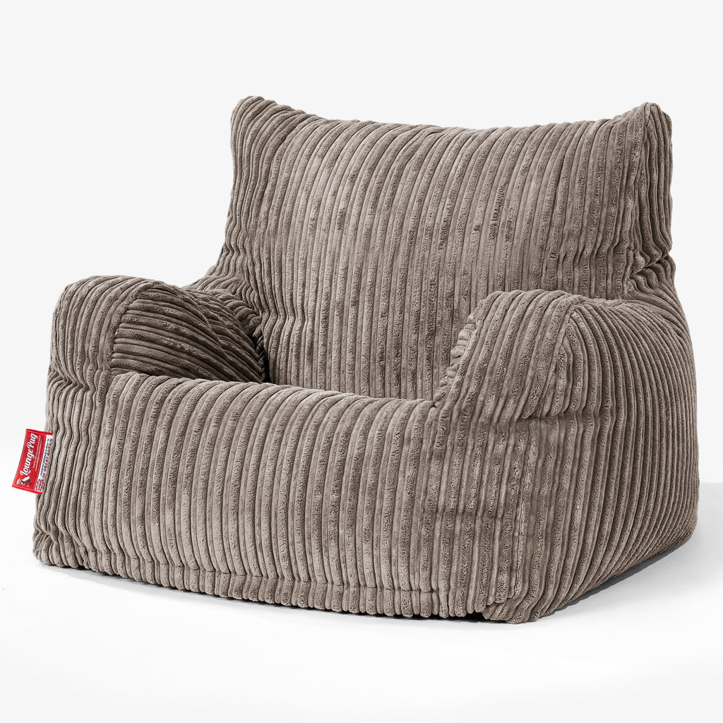 Josephine Bean Bag Armchair - Cord Dovetail Grey 01