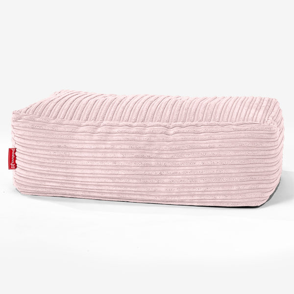 Large Footstool - Cord Blush Pink 01