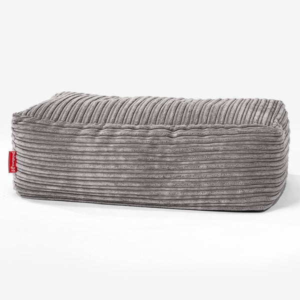 CloudSac 100 Memory Foam Footstool - Cord Graphite Grey 01