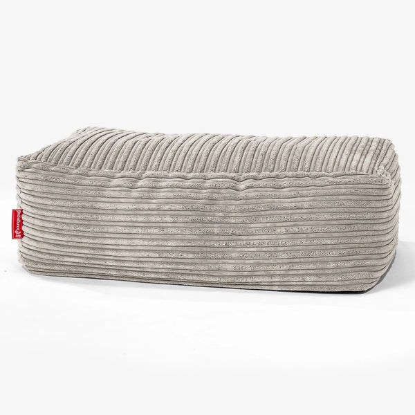 CloudSac 100 Memory Foam Footstool - Cord Mink 01