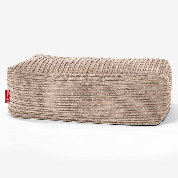 Large Footstool - Cord Sand 01