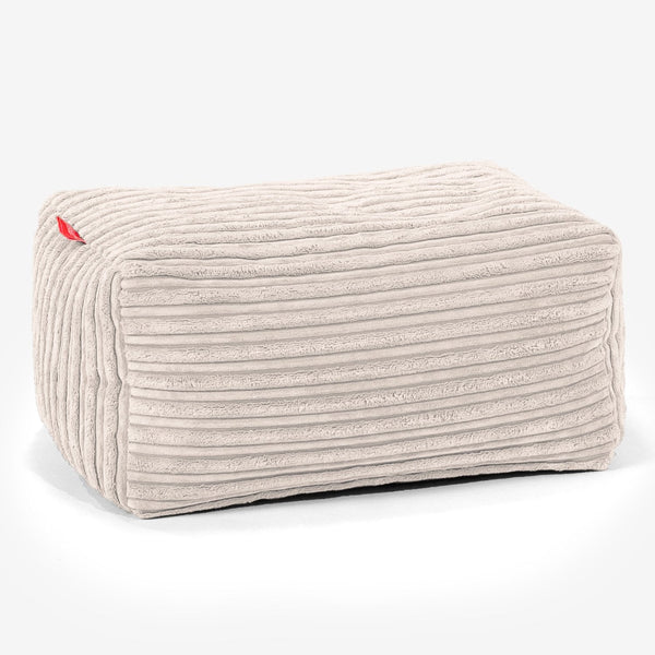 Small Footstool - Cord Ivory 01