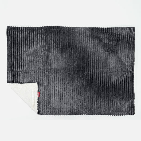Sherpa Throw / Blanket - Cord Black 01