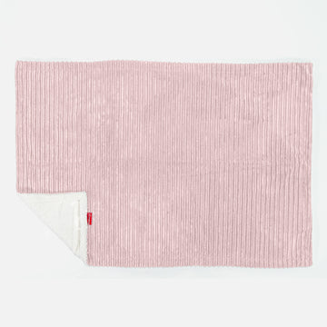 Sherpa Throw / Blanket - Cord Blush Pink 03
