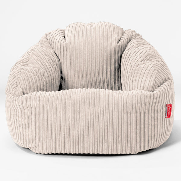 Bubble Bean Bag Chair - Cord Ivory 01