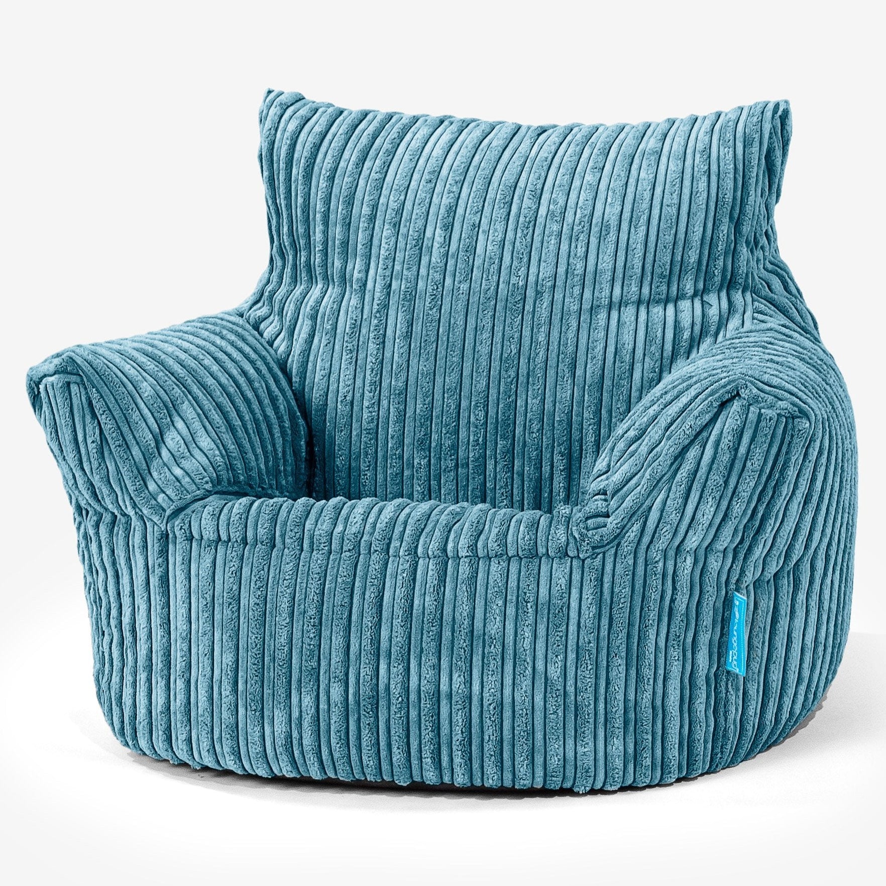Lounge Pug Cord Childrens Armchair Kids Bean Bag Chair UK Aegean Blue Big Bertha Original UK