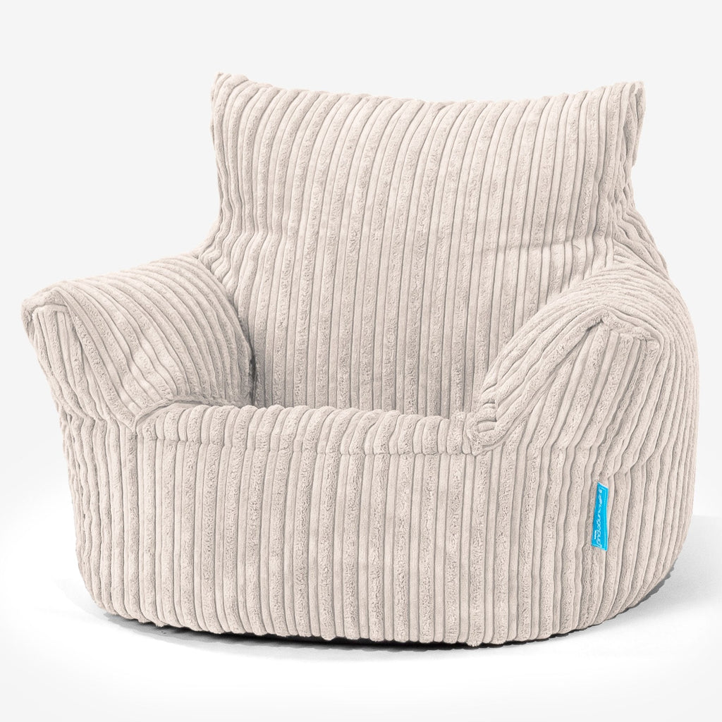 Toddlers' Armchair 1-3 yr Bean Bag - Cord Ivory 01