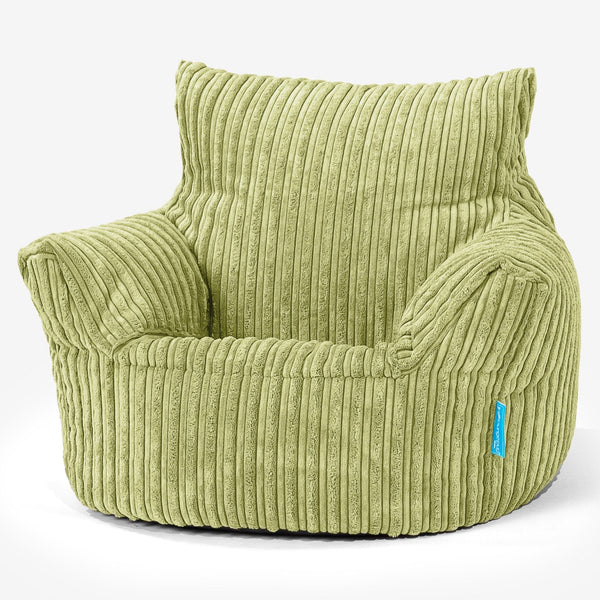 Toddlers' Armchair 1-3 yr Bean Bag - Cord Lime Green 01