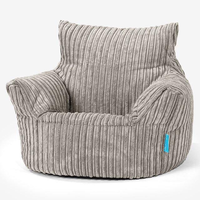 Kids Armchair Bean Bag for Toddlers 1-3 yr - Cord Mink 01