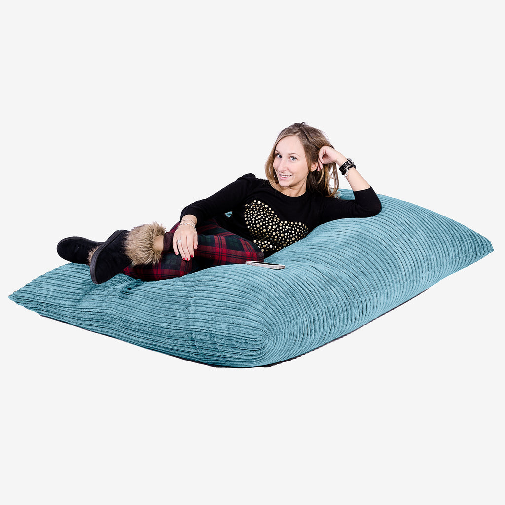 XL Pillow Beanbag - Cord Aegean Blue 04