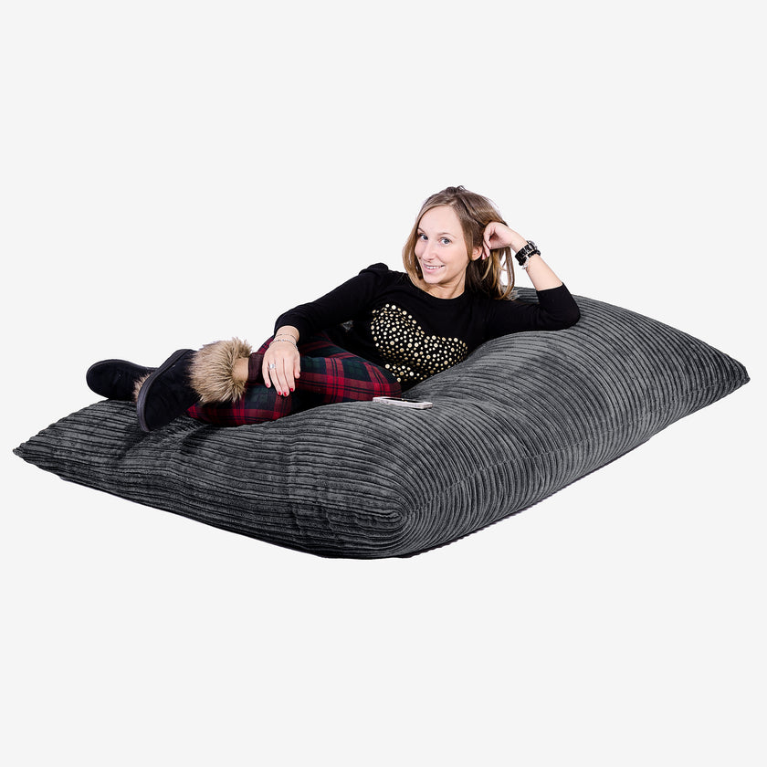 Bean bag beds for adults with pillow and store blanket