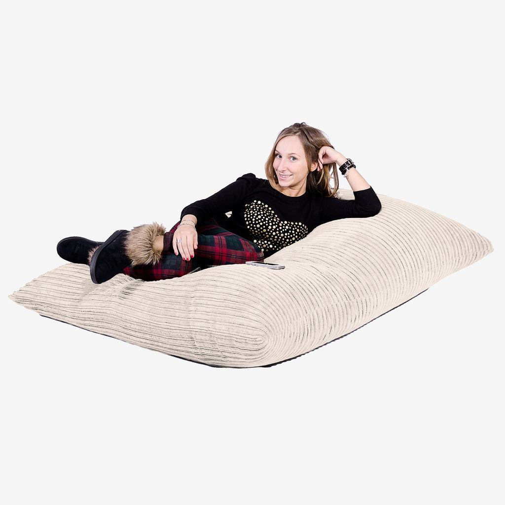 XL Pillow Beanbag - Cord Ivory 04