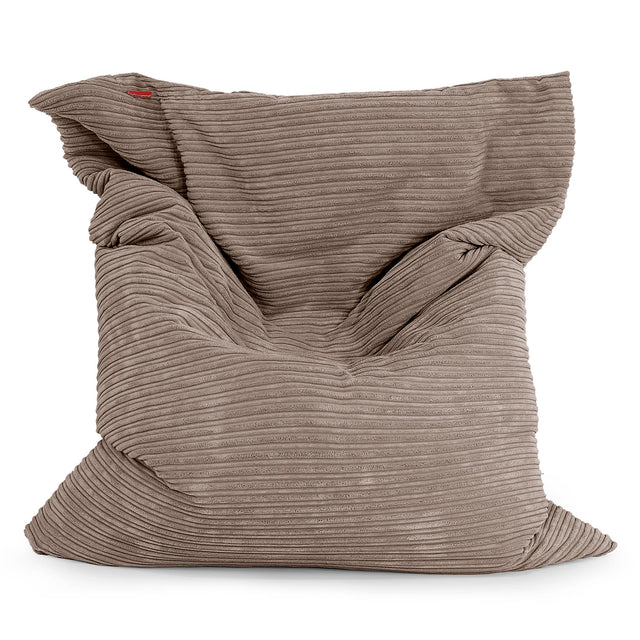 XL Pillow Beanbag - Cord Mocha Brown 02