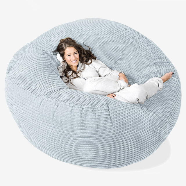 Mega Mammoth Bean Bag Sofa - Cord Baby Blue 01