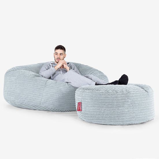 Lounge Pug Cord Giant Bean Bag Sofa Mega Mammoth Beanbag