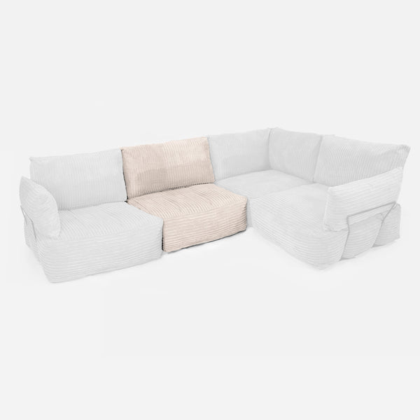 Modular Sofa Centre Unit - Cord Ivory 01