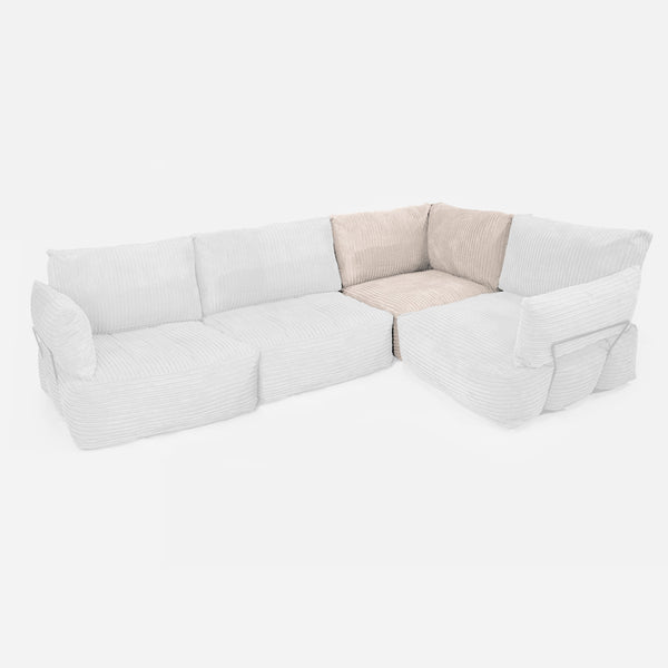 Modular Sofa Corner Unit - Cord Ivory 01