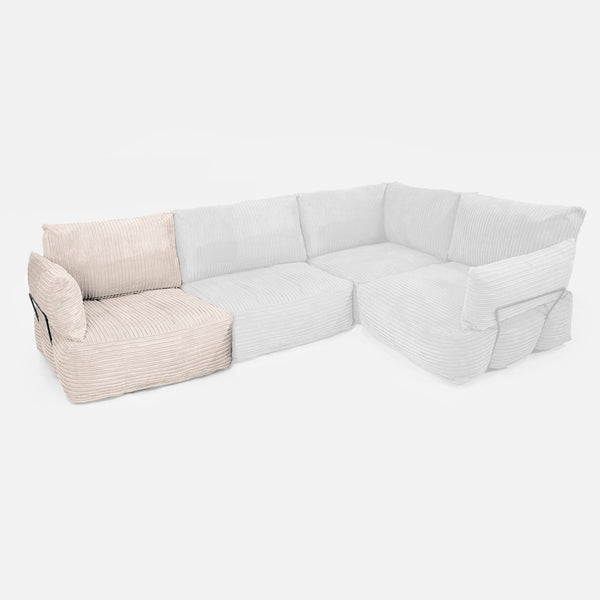 Modular Sofa End Unit - Cord Ivory 01