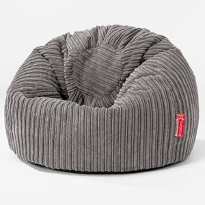 Classic Kids Bean Bag Chair 1-5 yr - Cord Graphite Grey