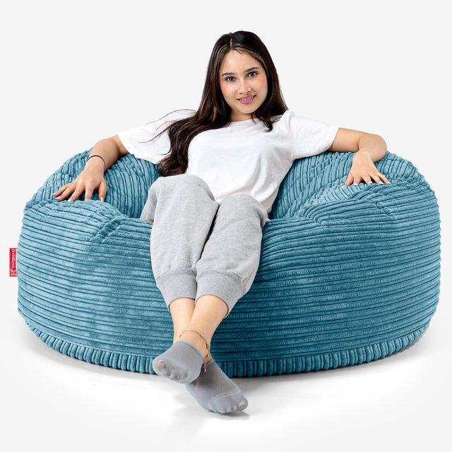 Mammoth Bean Bag Sofa - Cord Aegean Blue 01