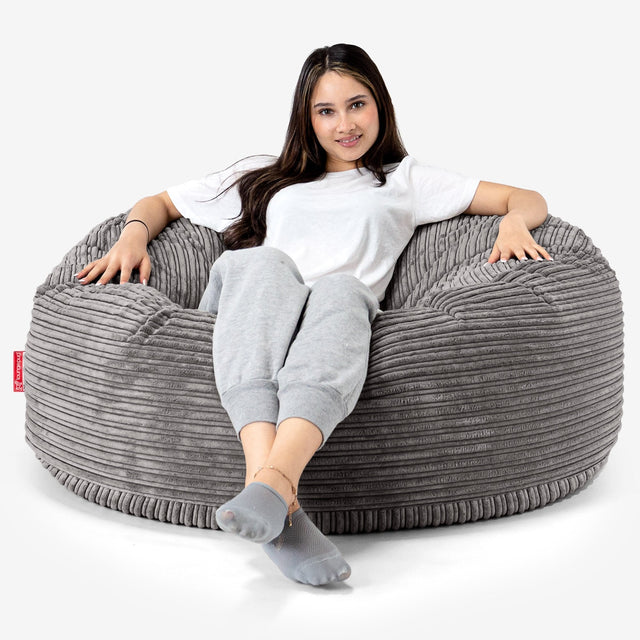 Mammoth Bean Bag Sofa - Cord Graphite Grey 01