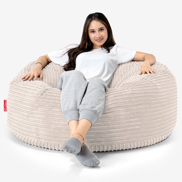 Mammoth Bean Bag Sofa - Cord Ivory 01