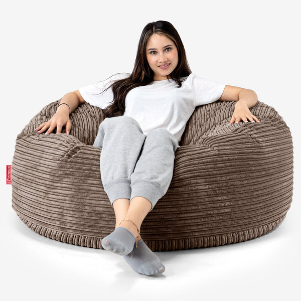 Mammoth Bean Bag Sofa - Cord Mocha Brown 01