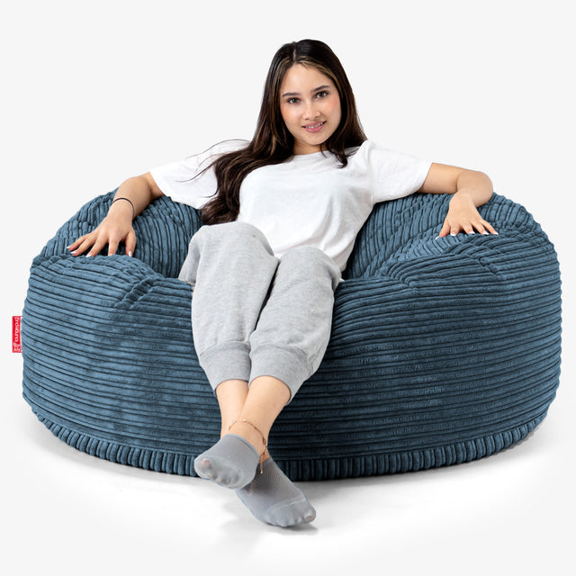 Mammoth Bean Bag Sofa - Cord Navy Blue 01