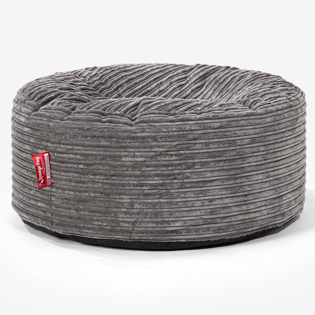 Grey cord discount pouffe