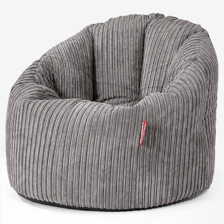 Black cat bean bag chair top