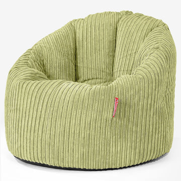 Cuddle Up Beanbag Chair - Cord Lime Green 01