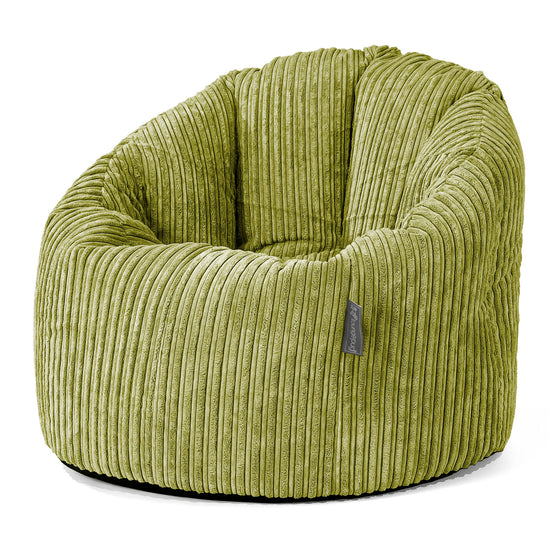 Cuddle Up Beanbag Chair - Cord Lime Green 01