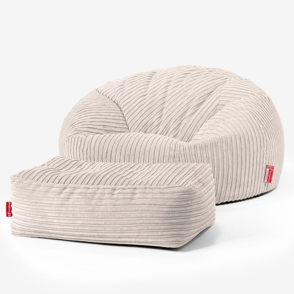 Classic Sofa Bean Bag - Cord Ivory 02