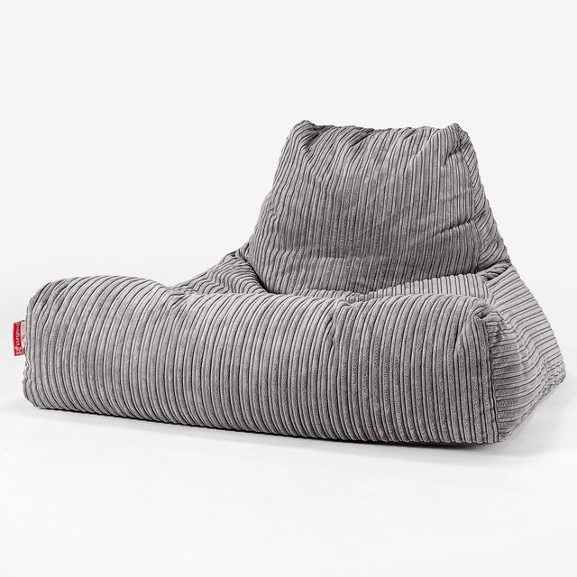 Mega Lounger Bean Bag - Cord Graphite Grey 01