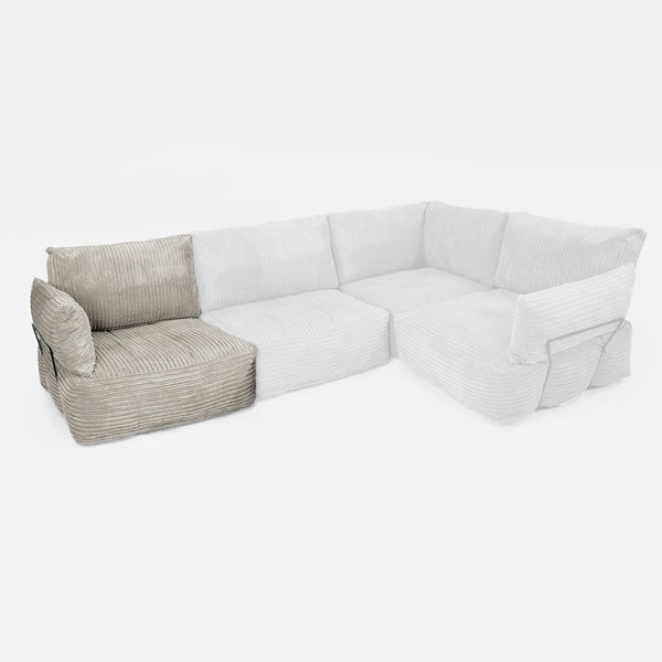 Modular Sofa End Unit - Cord Mink 01