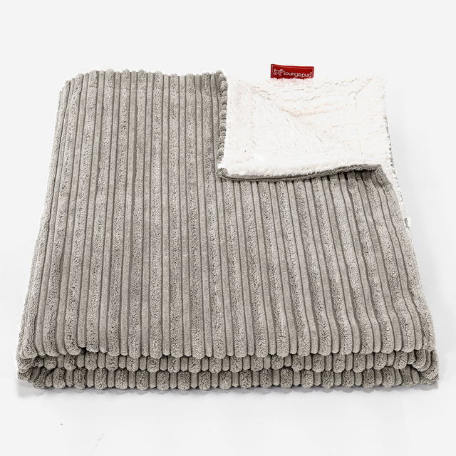 Sherpa Throw / Blanket - Cord Mink 01