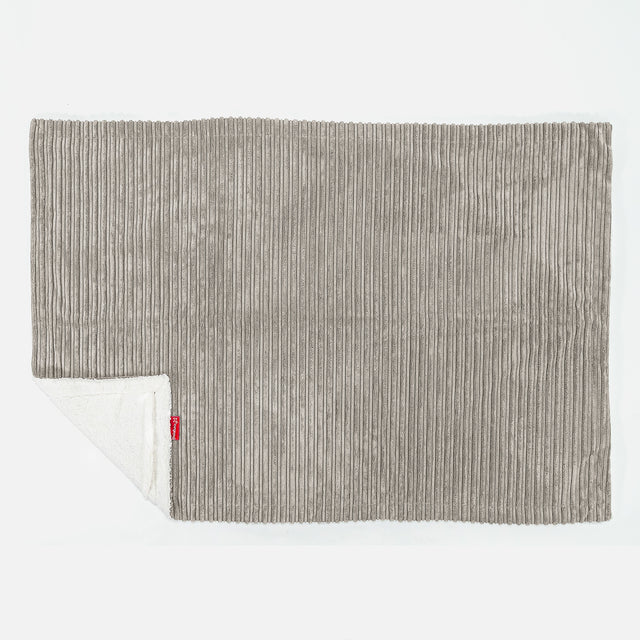 Sherpa Throw / Blanket - Cord Mink 03