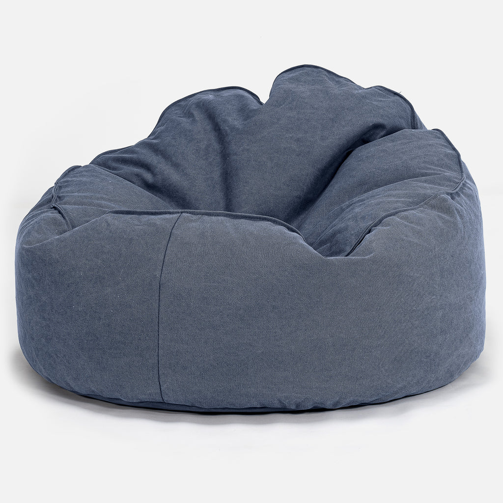 Mini Mammoth Bean Bag Chair - Canvas Navy 01