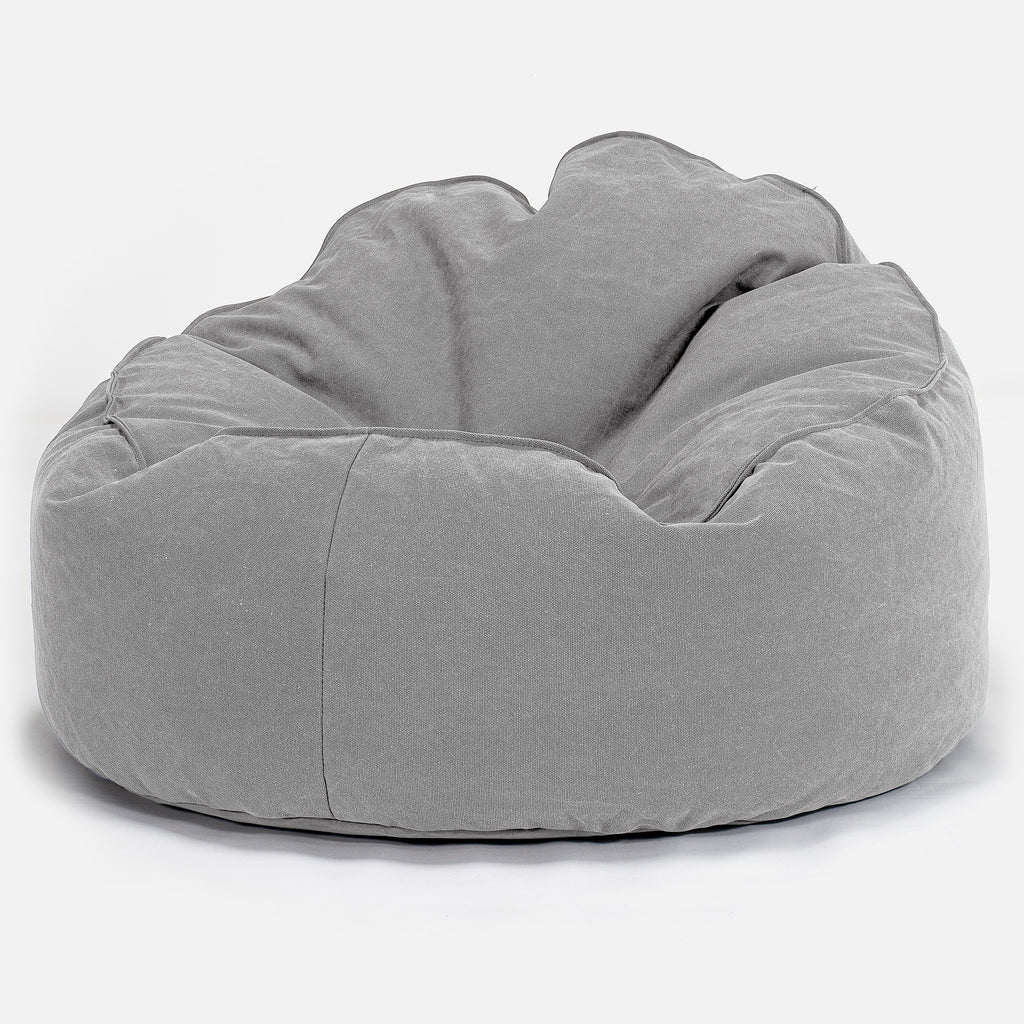 Mini Mammoth Bean Bag Chair - Canvas Pewter 01