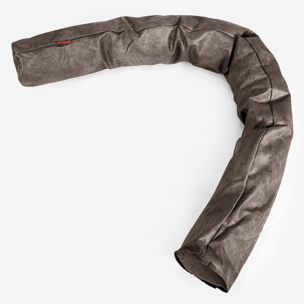 XXL Cuddle Cushion - Distressed Leather Natural Slate 01