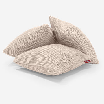 Decorative Cushion 47 x 47cm - 100% Cotton Ellos Cream