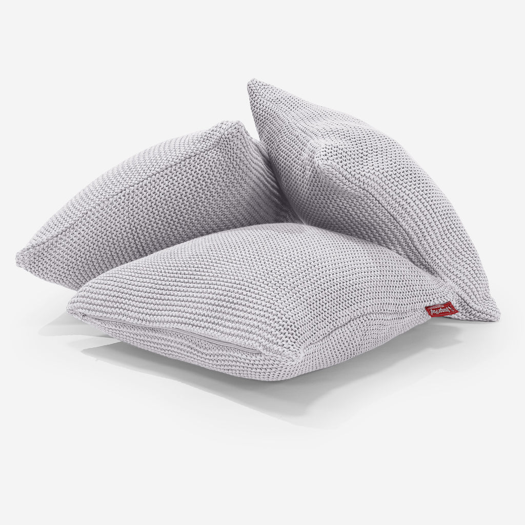 Decorative Cushion 47 x 47cm - 100% Cotton Ellos Light Grey