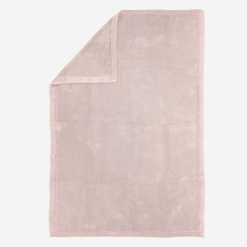 Throw / Blanket - 100% Cotton Ellos Baby Pink 03