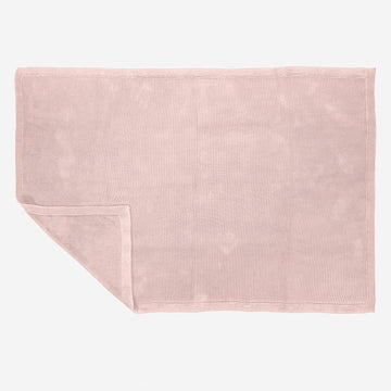 Throw / Blanket - 100% Cotton Ellos Baby Pink 03