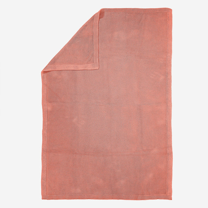 Throw / Blanket - 100% Cotton Ellos Coral Pink 03