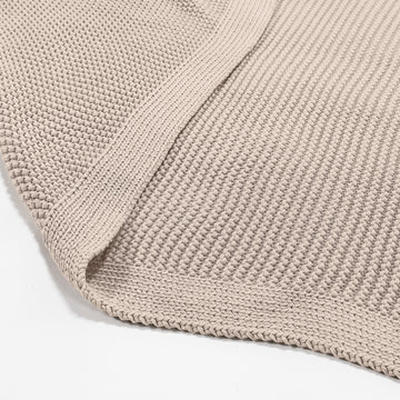 Throw / Blanket - 100% Cotton Ellos Cream 02