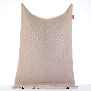 Throw / Blanket - Ellos Knitted Cream