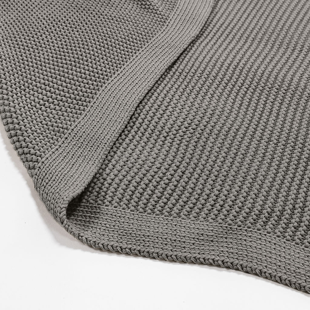 Throw / Blanket - 100% Cotton Ellos Graphite Grey 02