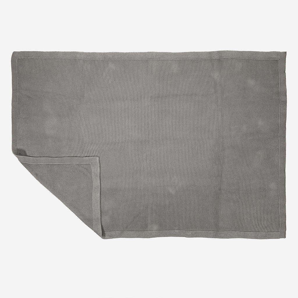 Throw / Blanket - 100% Cotton Ellos Graphite Grey 03