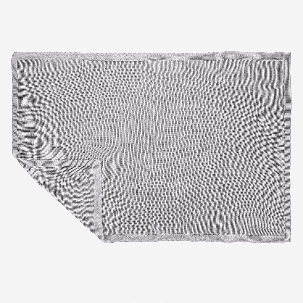 Throw / Blanket - 100% Cotton Ellos Light Grey 03